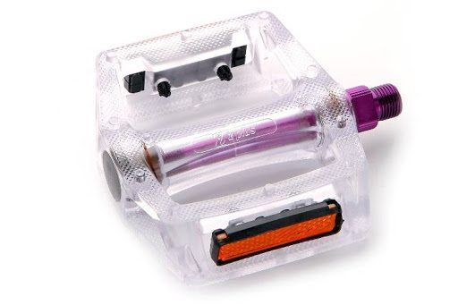 Педали Z-0911, EDC, основа: пластик пурпурный, ось: CR-MO, 90x95x28mm, 127g, 9/16", Z plus (комплект