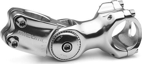 Вынос руля регулируемый Mizumi 820, холодной ковки, 28,6 мм, длина 95 мм, на руль 31,8 мм серебрист.